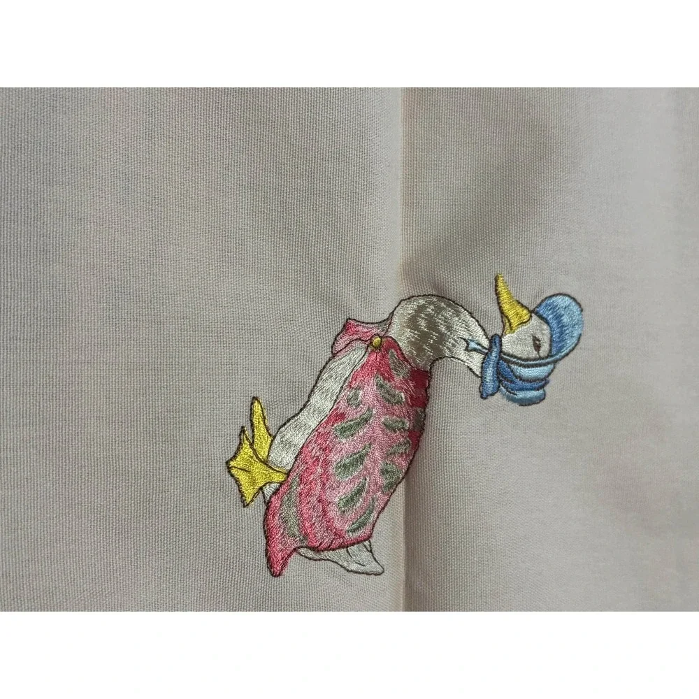 Beatrix Potter Nursery Cotton Fabric Cotton Pale Pink Embroidered‎